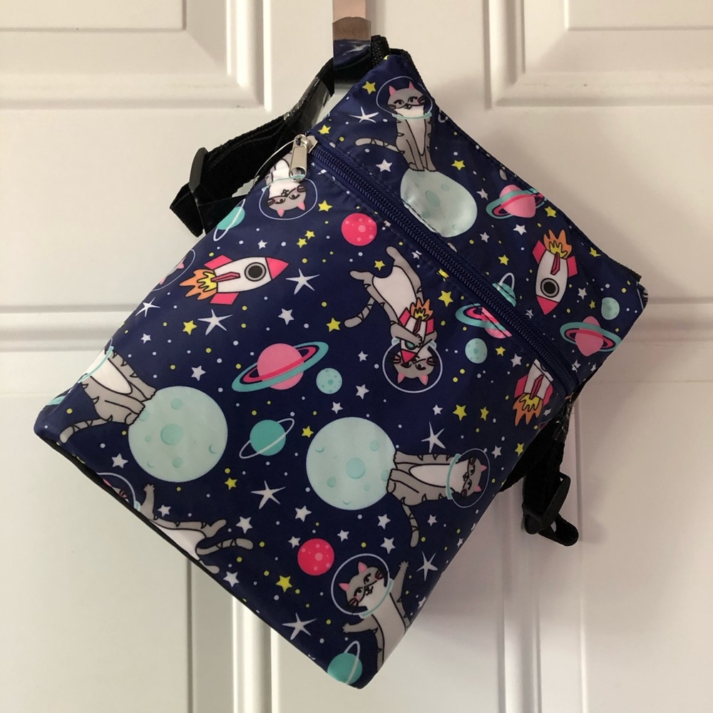 Cute Space Cat Mini Backpack